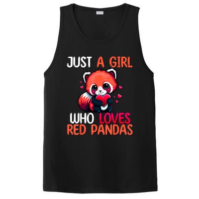 Just A Girl Who Loves Red Pandas Red Panda Girls PosiCharge Competitor Tank