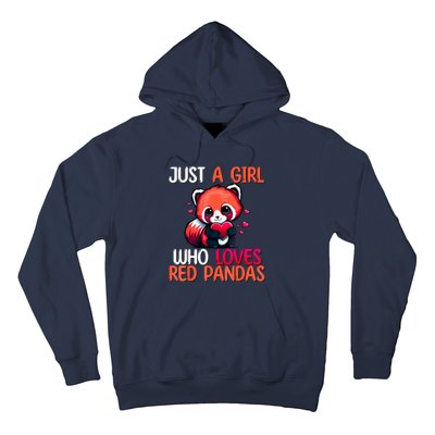 Just A Girl Who Loves Red Pandas Red Panda Girls Hoodie