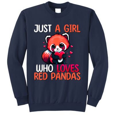 Just A Girl Who Loves Red Pandas Red Panda Girls Sweatshirt