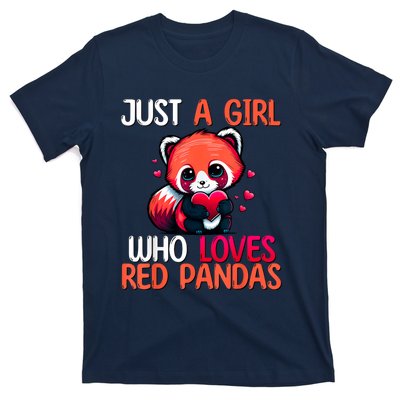 Just A Girl Who Loves Red Pandas Red Panda Girls T-Shirt