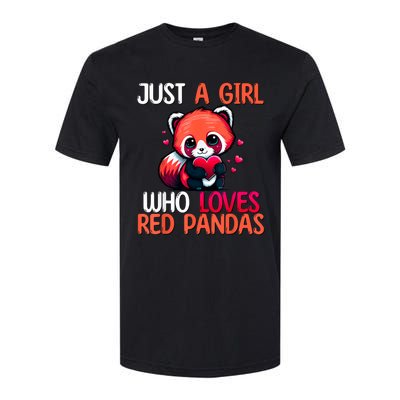 Just A Girl Who Loves Red Pandas Red Panda Girls Softstyle CVC T-Shirt