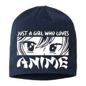 Just A Girl Who Loves Anime Sustainable Beanie