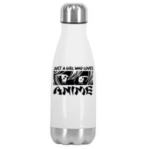 Just A Girl Who Loves Anime Stainless Steel Insulated Water Bottle