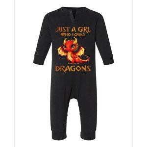 Just A Girl Who Loves Dragons Infant Fleece One Piece