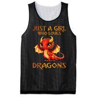 Just A Girl Who Loves Dragons Mesh Reversible Basketball Jersey Tank