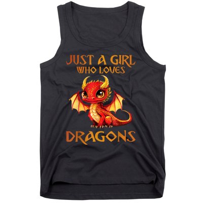 Just A Girl Who Loves Dragons Tank Top