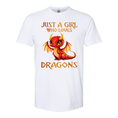 Just A Girl Who Loves Dragons Softstyle CVC T-Shirt