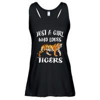 Just A Girl Who Loves Tigers Tiger Animal Lover Gift Ladies Essential Flowy Tank