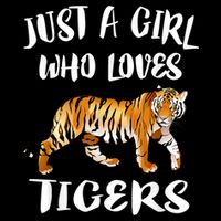 Just A Girl Who Loves Tigers Tiger Animal Lover Gift 16 in Basic Backpack