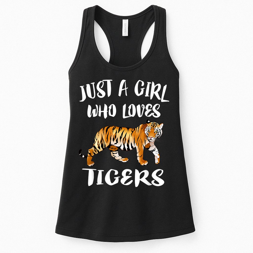 Just A Girl Who Loves Tigers Tiger Animal Lover Gift Womens Tank Top
