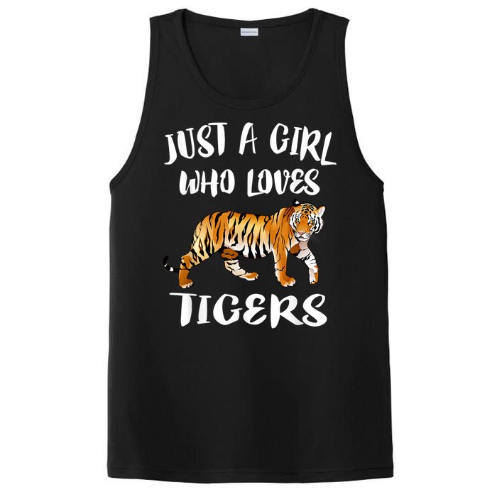 Just A Girl Who Loves Tigers Tiger Animal Lover Gift PosiCharge Competitor Tank