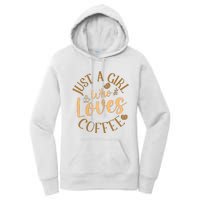 Just A Girl Who Loves Coffee Womens Coffee Lover Women's Pullover Hoodie