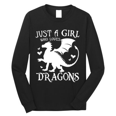 Just A Girl Who Loves Dragons Long Sleeve Shirt