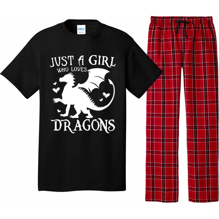 Just A Girl Who Loves Dragons Pajama Set