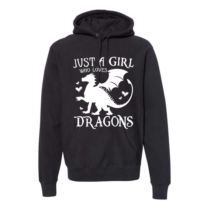 Just A Girl Who Loves Dragons Premium Hoodie