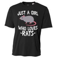 Just A Girl Who Loves Rats Rat Lover Gift Cooling Performance Crew T-Shirt