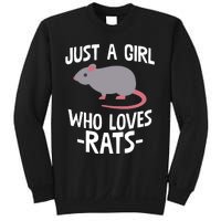 Just A Girl Who Loves Rats Rat Lover Gift Sweatshirt