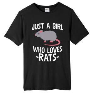 Just A Girl Who Loves Rats Rat Lover Gift Tall Fusion ChromaSoft Performance T-Shirt