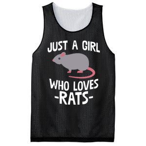 Just A Girl Who Loves Rats Rat Lover Gift Mesh Reversible Basketball Jersey Tank