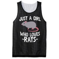 Just A Girl Who Loves Rats Rat Lover Gift Mesh Reversible Basketball Jersey Tank