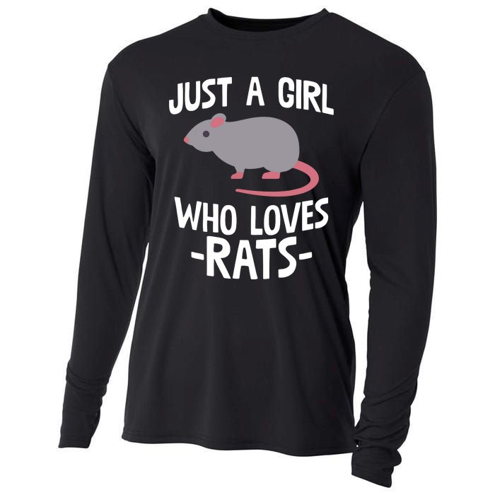 Just A Girl Who Loves Rats Rat Lover Gift Cooling Performance Long Sleeve Crew