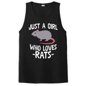 Just A Girl Who Loves Rats Rat Lover Gift PosiCharge Competitor Tank