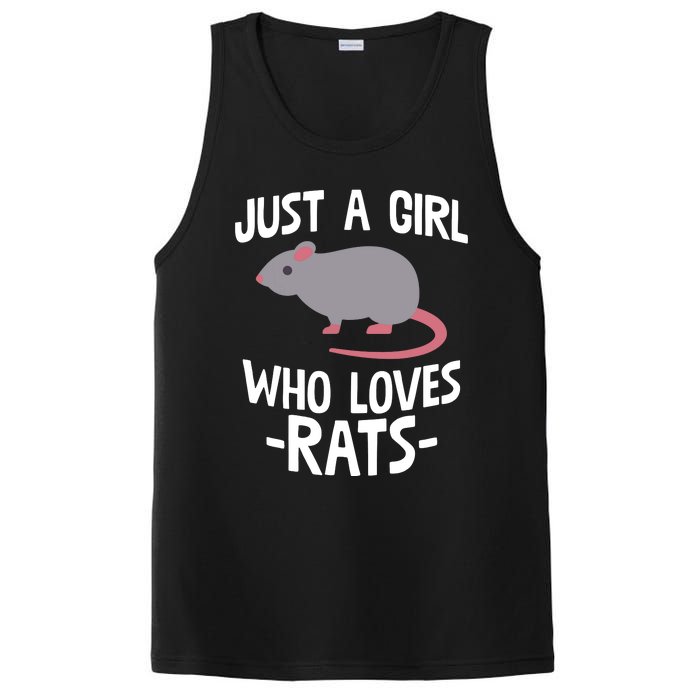 Just A Girl Who Loves Rats Rat Lover Gift PosiCharge Competitor Tank