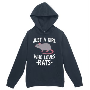 Just A Girl Who Loves Rats Rat Lover Gift Urban Pullover Hoodie