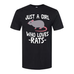 Just A Girl Who Loves Rats Rat Lover Gift Softstyle CVC T-Shirt