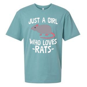 Just A Girl Who Loves Rats Rat Lover Gift Sueded Cloud Jersey T-Shirt