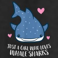 Just A Girl Who Loves Whale Sharks Cute Whale Shark 7 Panel Mesh Trucker Snapback Hat