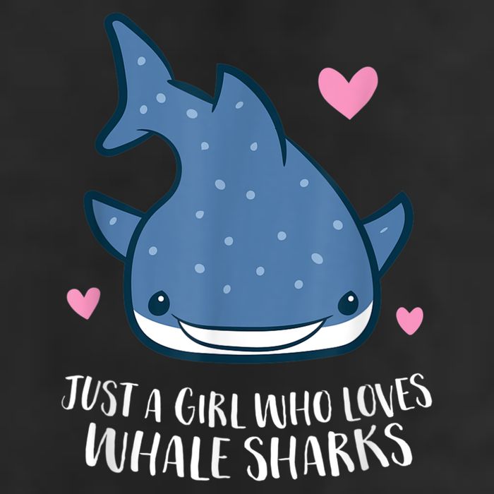 Just A Girl Who Loves Whale Sharks Cute Whale Shark 7 Panel Mesh Trucker Snapback Hat