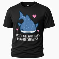 Just A Girl Who Loves Whale Sharks Cute Whale Shark Cooling Performance Crew T-Shirt