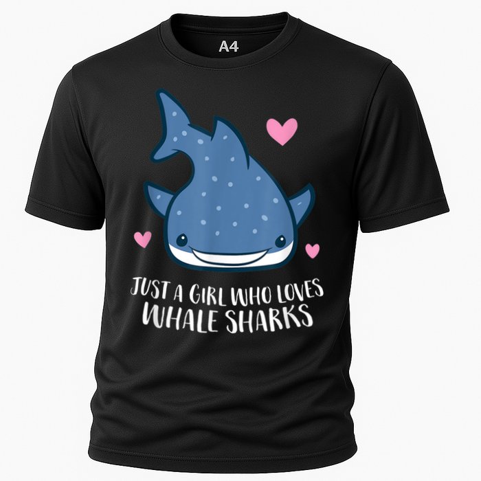 Just A Girl Who Loves Whale Sharks Cute Whale Shark Cooling Performance Crew T-Shirt