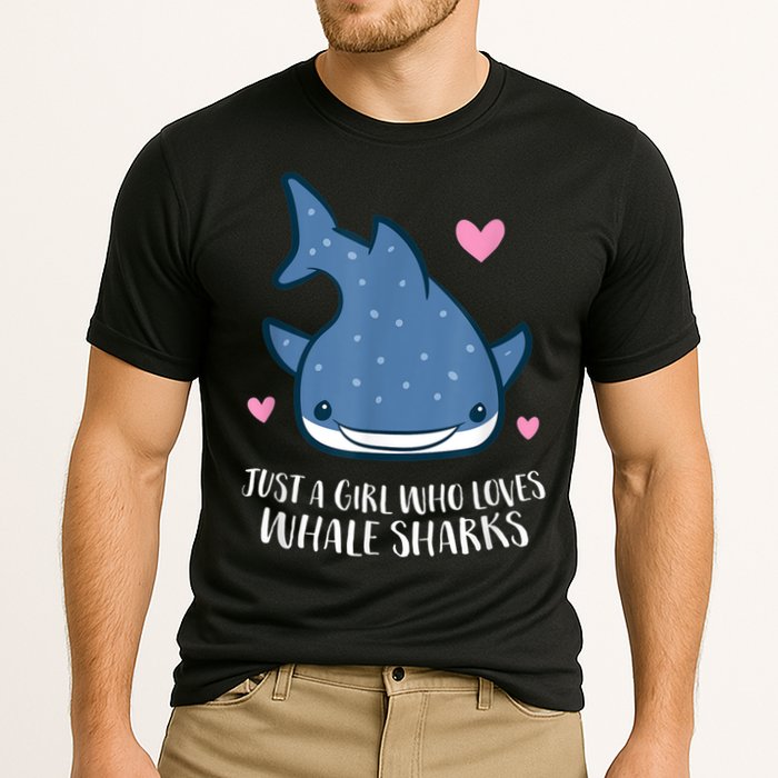 Just A Girl Who Loves Whale Sharks Cute Whale Shark Cooling Performance Crew T-Shirt