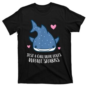 Just A Girl Who Loves Whale Sharks Cute Whale Shark T-Shirt