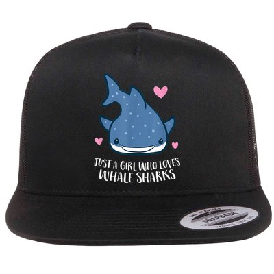 Just A Girl Who Loves Whale Sharks Cute Whale Shark Flatbill Hat