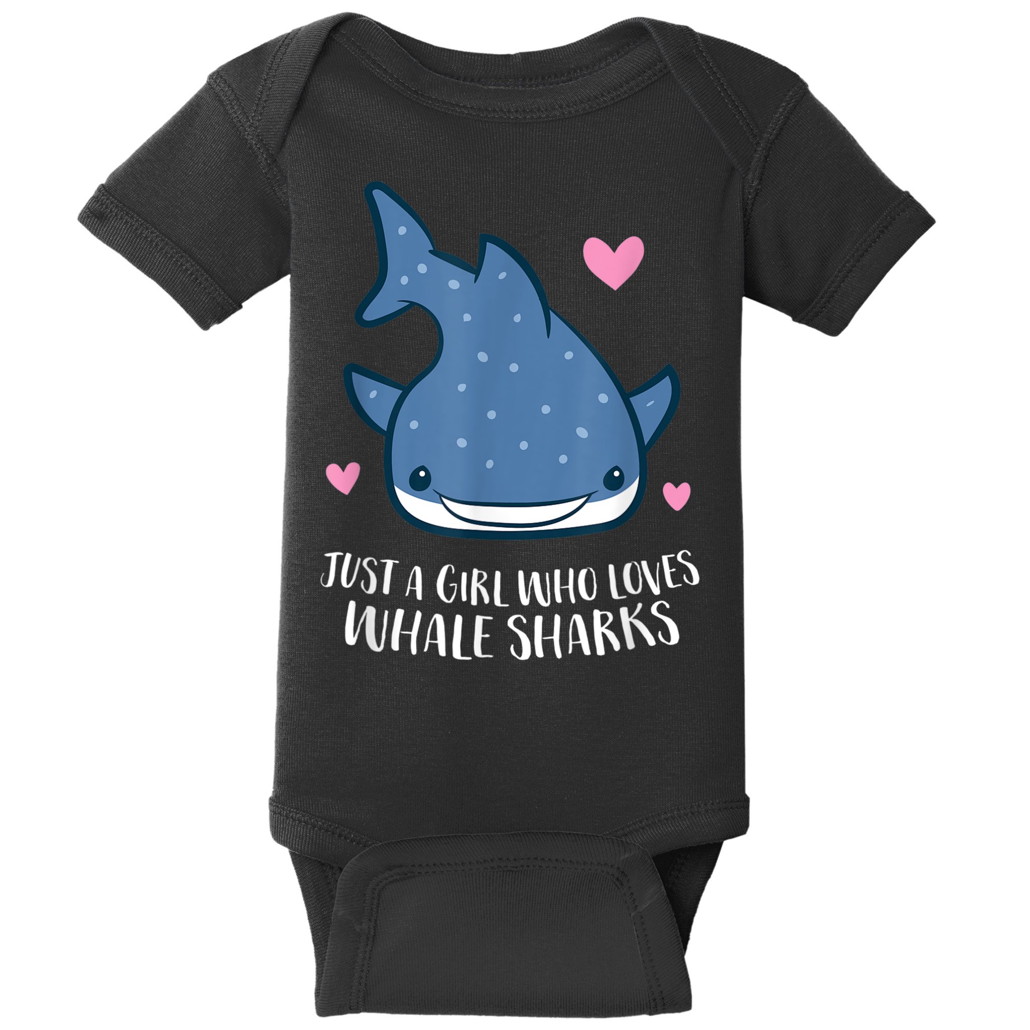 Just A Girl Who Loves Whale Sharks Cute Whale Shark Baby Bodysuit