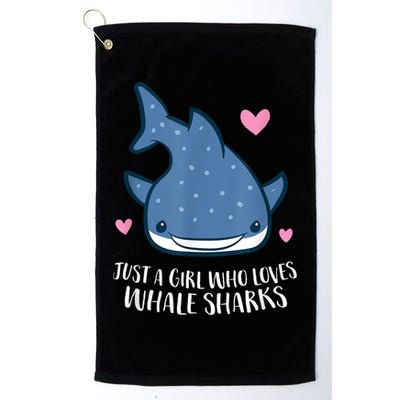 Just A Girl Who Loves Whale Sharks Cute Whale Shark Golf Towel