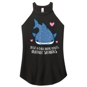 Just A Girl Who Loves Whale Sharks Cute Whale Shark Women's Perfect Tri Rocker Tank