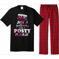 Just a Good Mom with a Posty Play List Funny Saying Mother Pajama Set