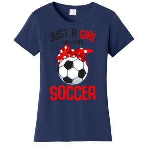 Just A Girl Who Loves Soccer Girls Women's T-Shirt