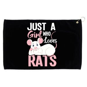 Just A Girl Who Loves Rats Rat Whisperer Rodent Lover Grommeted Golf Towel