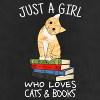 Just A Girl Who Loves Books And Cats Funny Reading TShirt 11oz C Handle Ceramic Mug