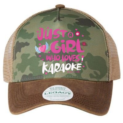 Just A Girl Who Loves Karaoke Legacy Tie Dye Trucker Hat