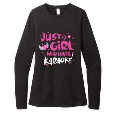 Just A Girl Who Loves Karaoke Womens CVC Long Sleeve Shirt