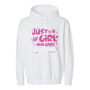 Just A Girl Who Loves Karaoke Garment-Dyed Fleece Hoodie