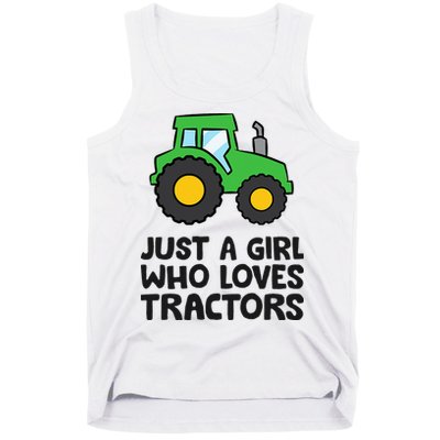 Just A Girl Who Loves Tractors Tank Top