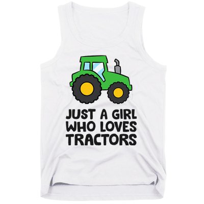 Just A Girl Who Loves Tractors Tank Top