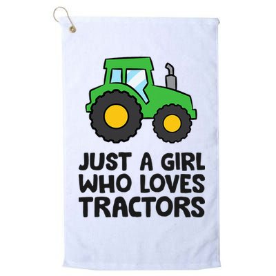 Just A Girl Who Loves Tractors Golf Towel